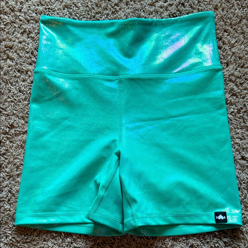 Wodbottom shiney hiney aquamarine 5” shorties